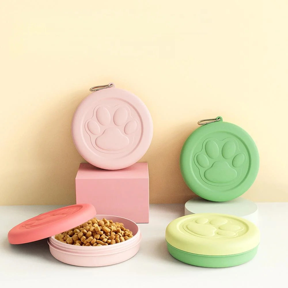 2-in-1 Portable Travel Pet Bowl Set